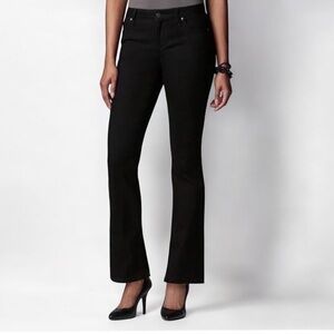 8 Long -Simply Vera Vera Wang Bootcut Jeans-Black